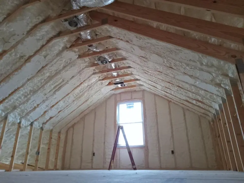Spray foam roofing application for Crawl Space Insulation project in Wayne